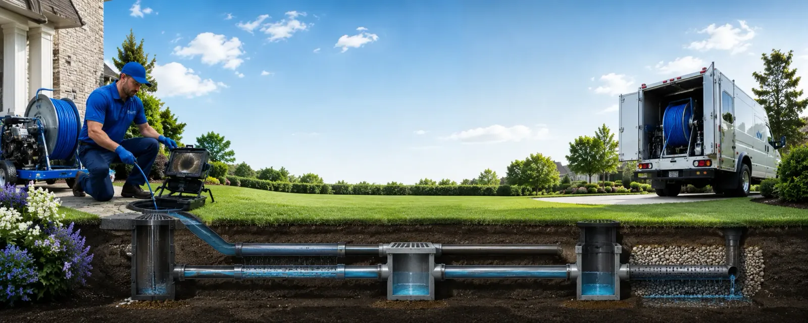 Outdoor drain cleaning information for Potter, NE